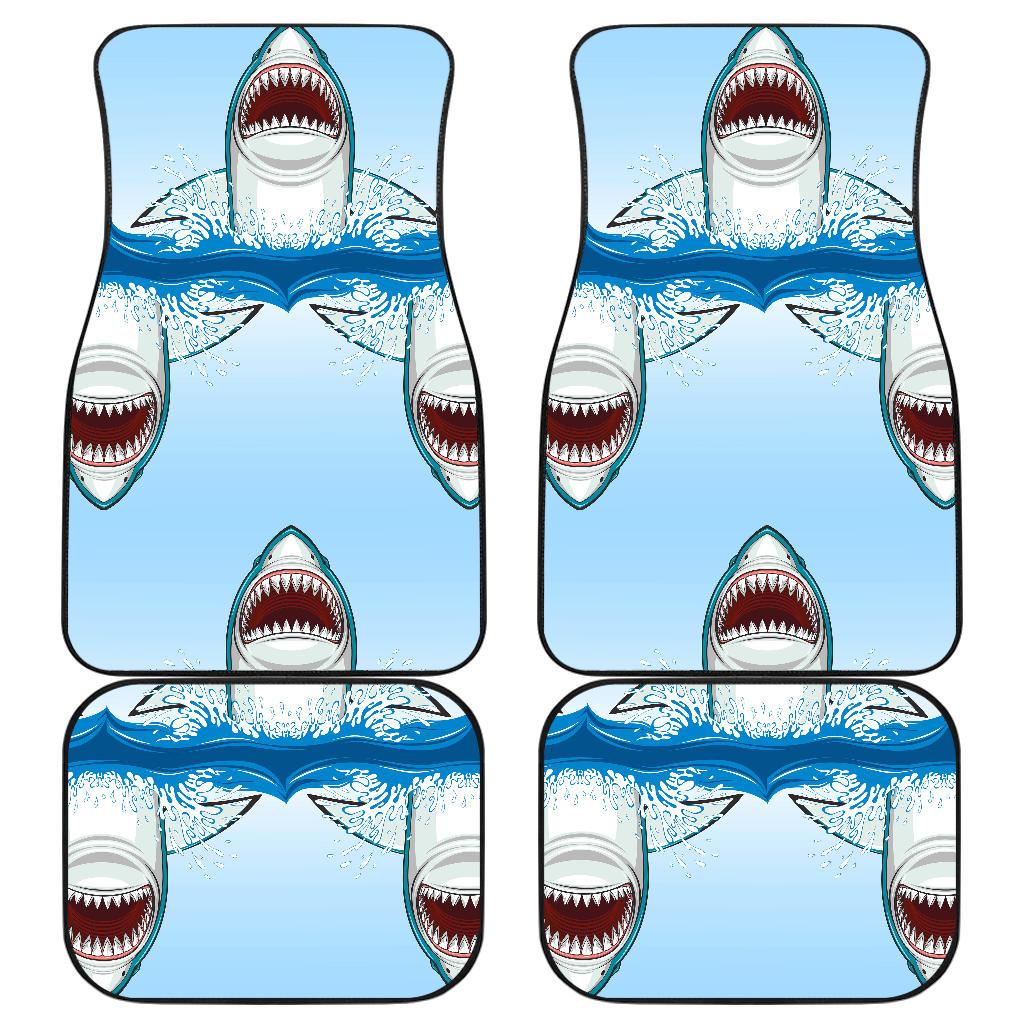 Shark Bite Front and Back Car Floor Mats