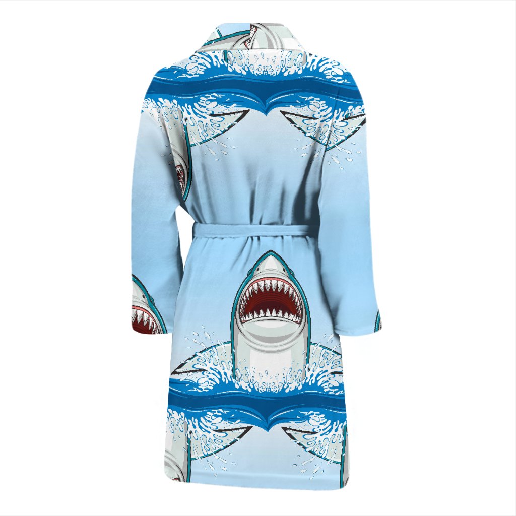 Shark Bite Men Bath Robe