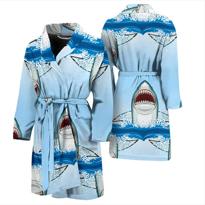 Shark Bite Men Bath Robe