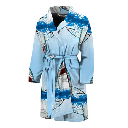 Shark Bite Men Bath Robe