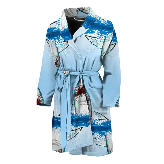 Shark Bite Men Bath Robe