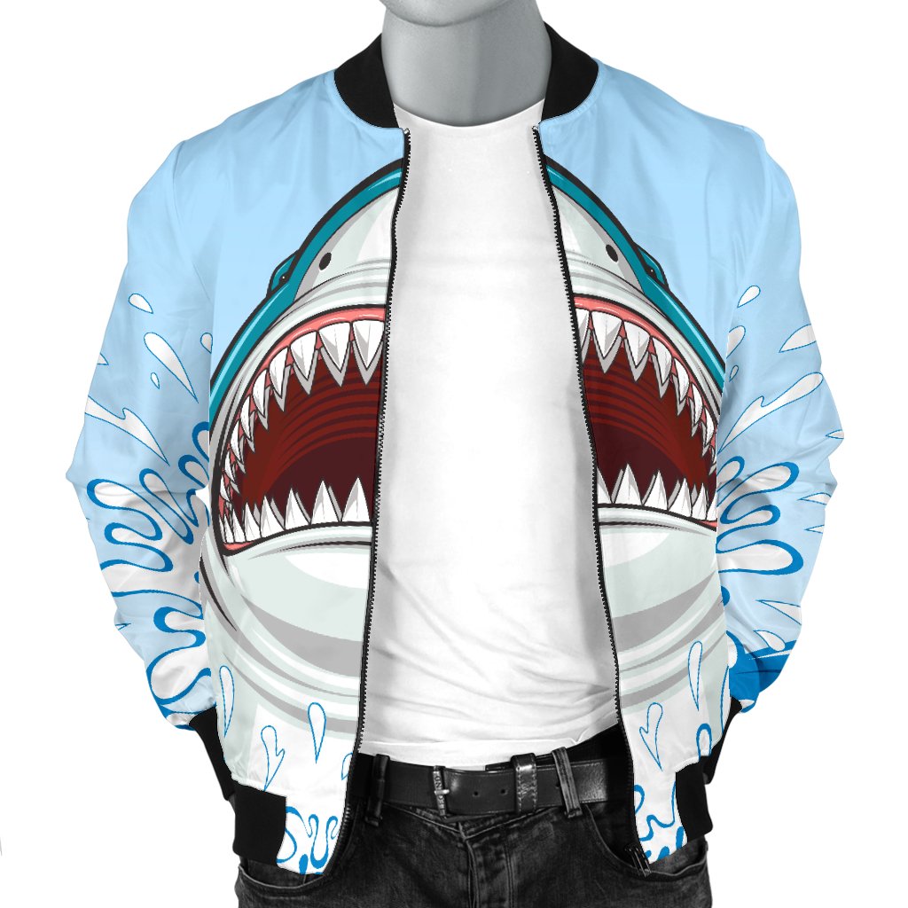 Shark Bite Men Casual Bomber Jacket