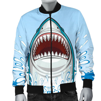 Shark Bite Men Casual Bomber Jacket