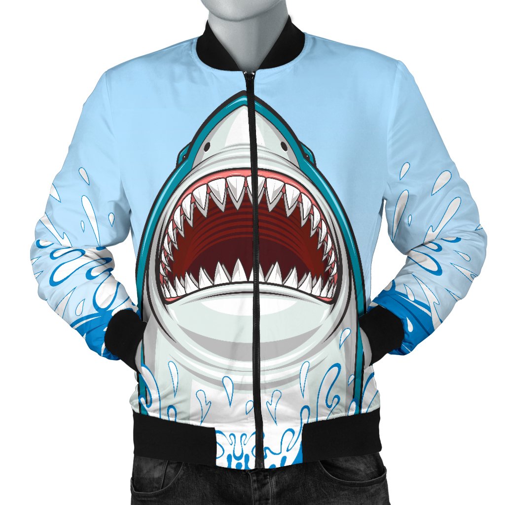 Shark Bite Men Casual Bomber Jacket