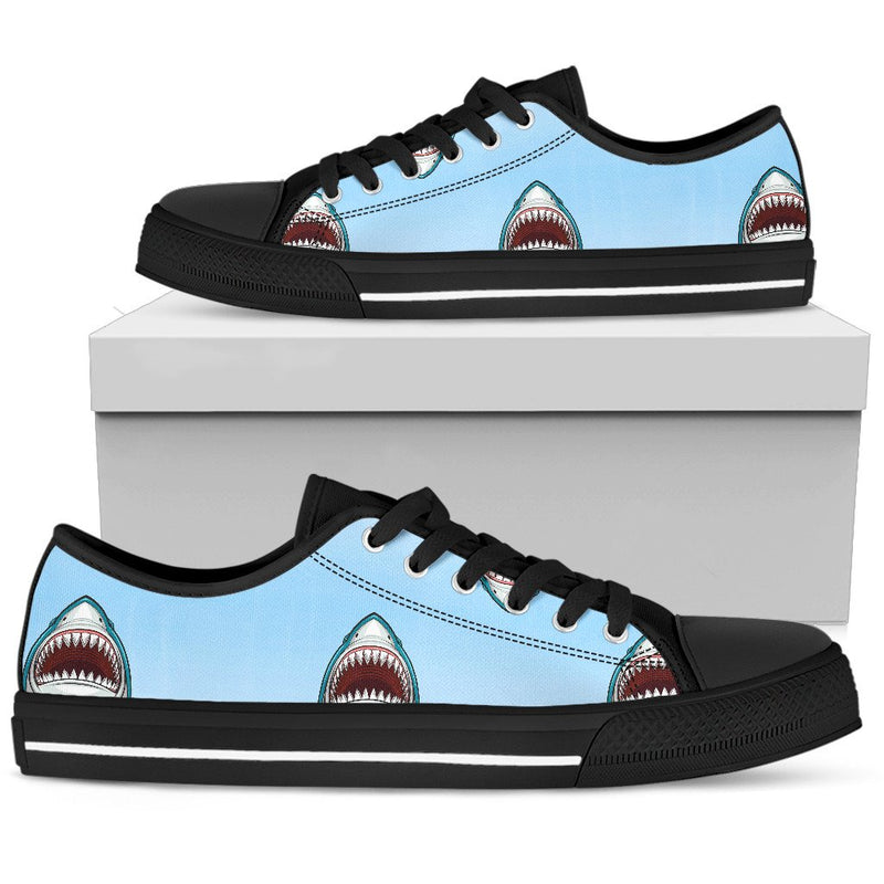 Shark Bite Men Low Top Shoes