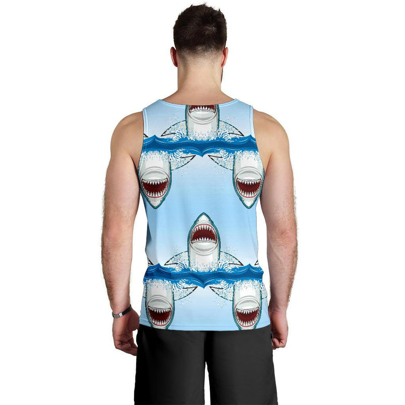 Shark Bite Men Tank Top