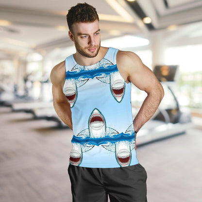 Shark Bite Men Tank Top
