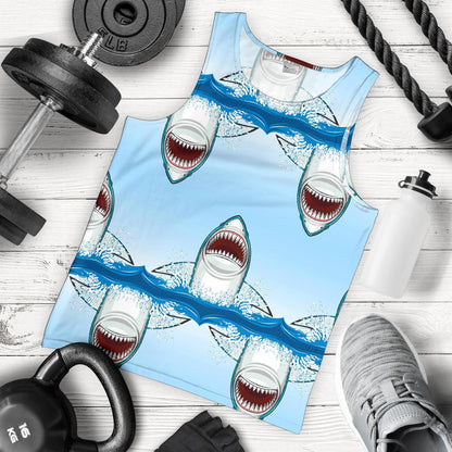 Shark Bite Men Tank Top