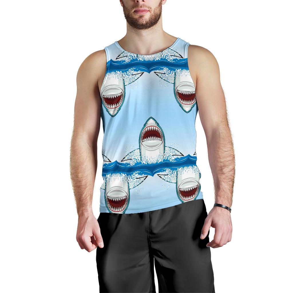 Shark Bite Men Tank Top