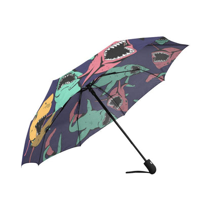 Shark Bite Pattern Automatic Foldable Umbrella