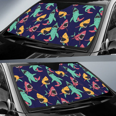 Shark Bite Pattern Car Sun Shade-JorJune