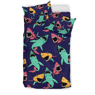 Shark Bite Pattern Duvet Cover Bedding Set