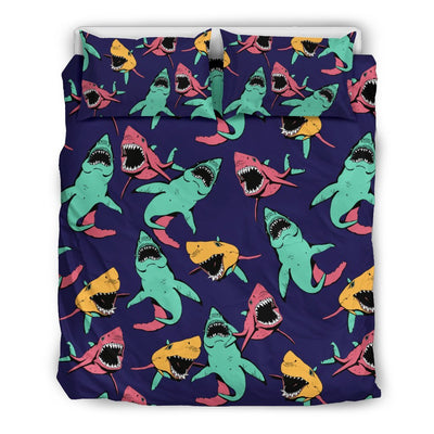 Shark Bite Pattern Duvet Cover Bedding Set