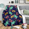 Shark Bite Pattern Fleece Blanket