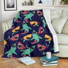 Shark Bite Pattern Fleece Blanket