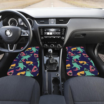 Shark Bite Pattern Front and Back Car Floor Mats