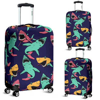 Shark Bite Pattern Luggage Cover Protector