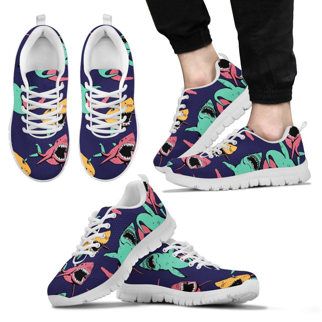 Shark Bite Pattern Men Sneakers – JorJune