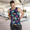 Shark Bite Pattern Men Tank Top