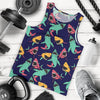 Shark Bite Pattern Men Tank Top