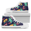 Shark Bite Pattern Women High Top Shoes