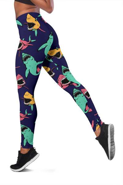 Shark Bite Pattern Women Leggings