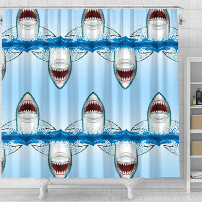 Shark Bite Shower Curtain