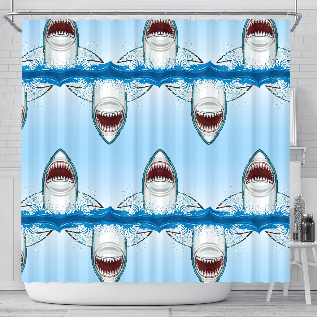 Shark Bite Shower Curtain