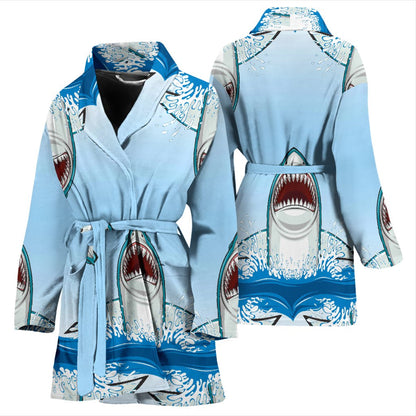 Shark Bite Women Bath Robe