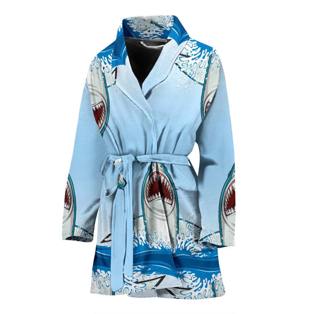 Shark Bite Women Bath Robe