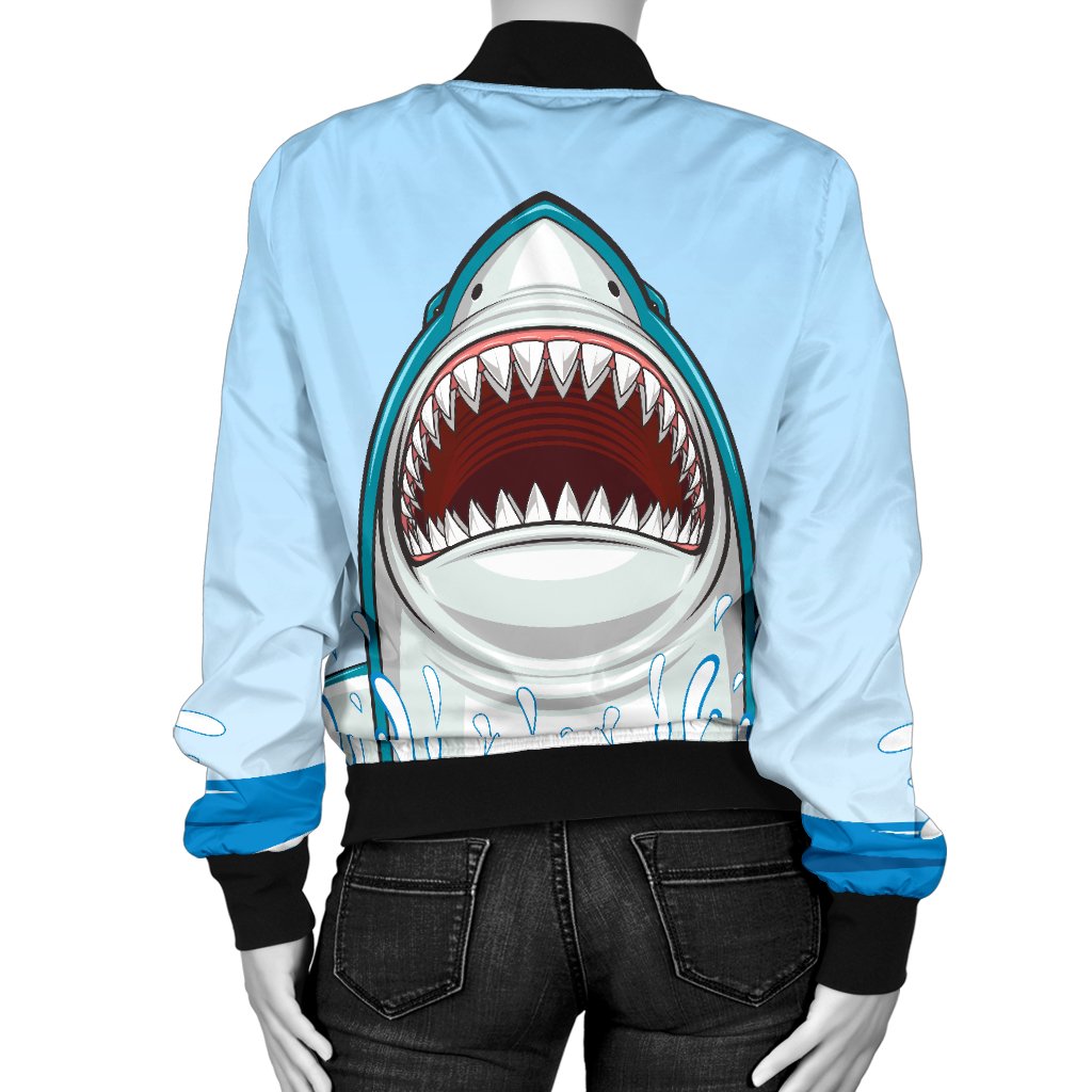 Shark Bite Women Casual Bomber Jacket