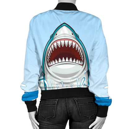 Shark Bite Women Casual Bomber Jacket
