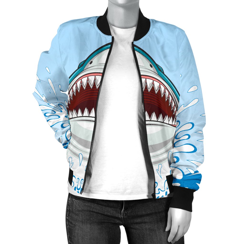 Shark Bite Women Casual Bomber Jacket