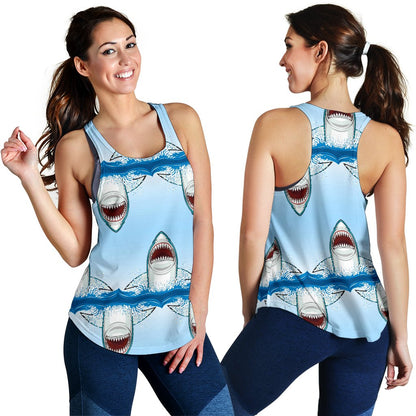 Shark Bite Women Racerback Tank Top
