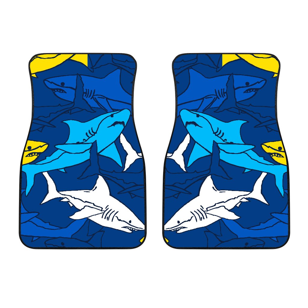 Shark Color Pattern Car Floor Mats