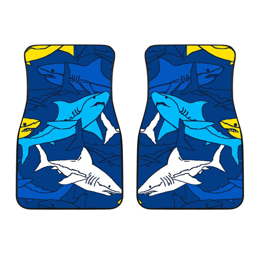 Shark Color Pattern Car Floor Mats