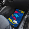 Shark Color Pattern Front and Back Car Floor Mats
