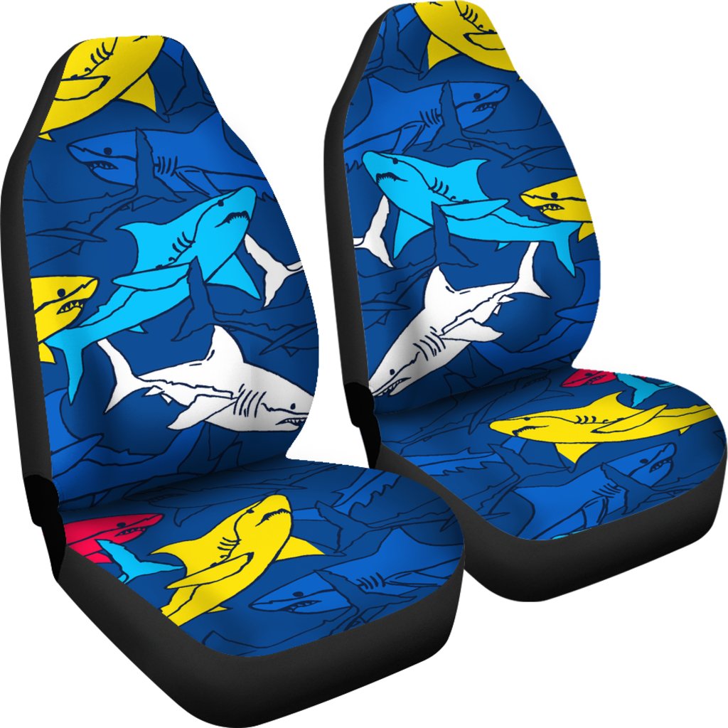 Shark Color Pattern Universal Fit Car Seat Covers