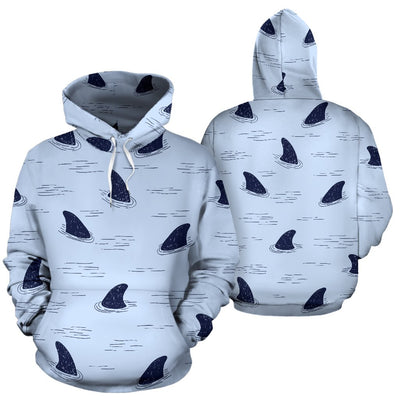 Shark Fin All Over Print Hoodie