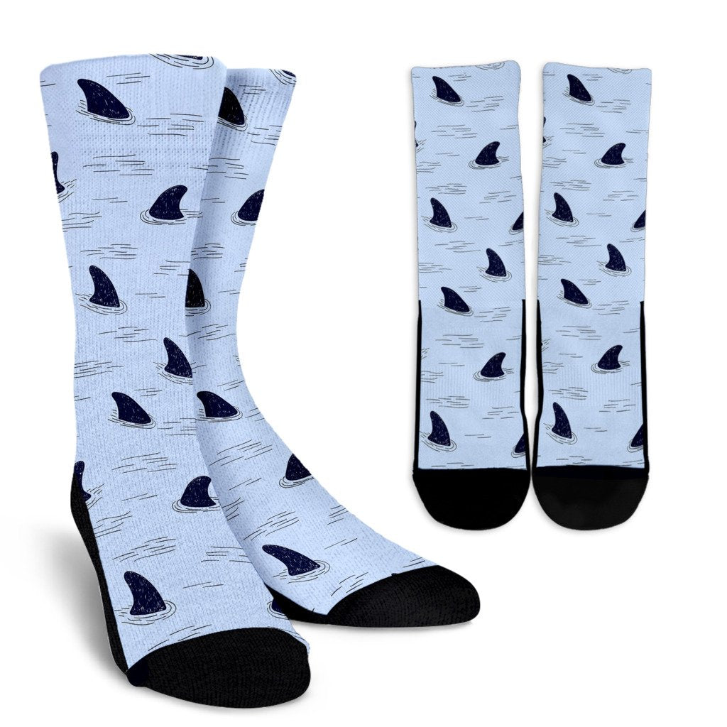 Shark Fin Crew Socks