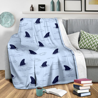 Shark Fin Fleece Blanket