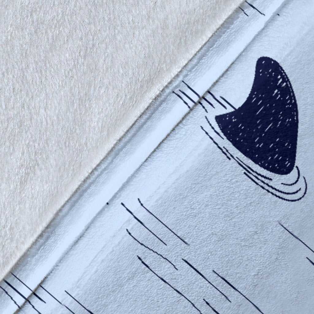 Shark Fin Fleece Blanket