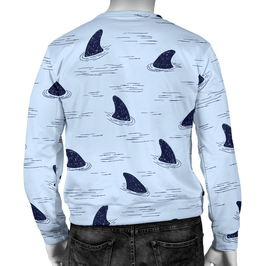 Shark Fin Men Crewneck Sweatshirt