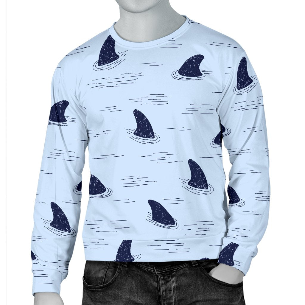 Shark Fin Men Crewneck Sweatshirt