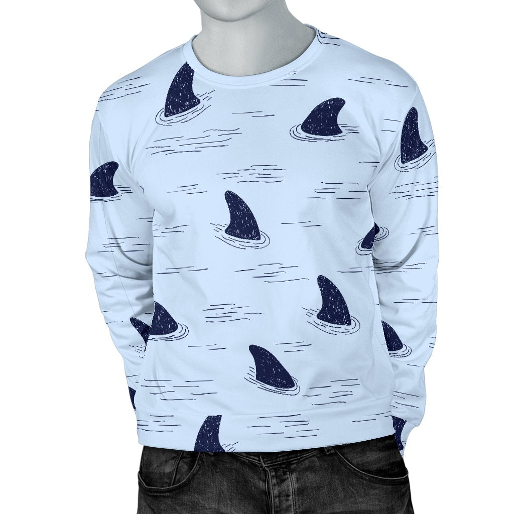 Shark Fin Men Crewneck Sweatshirt