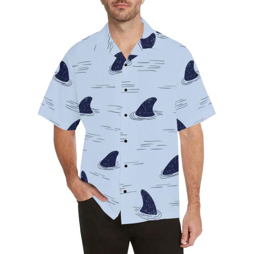 Shark Fin Men Hawaiian Shirt