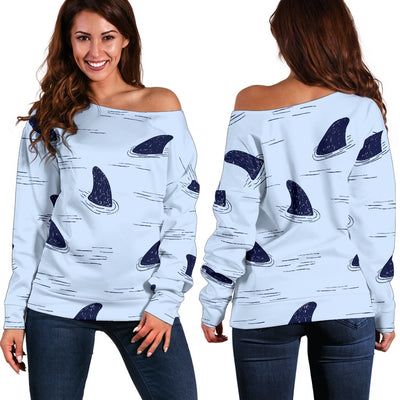 Shark Fin Off Shoulder Sweatshirt