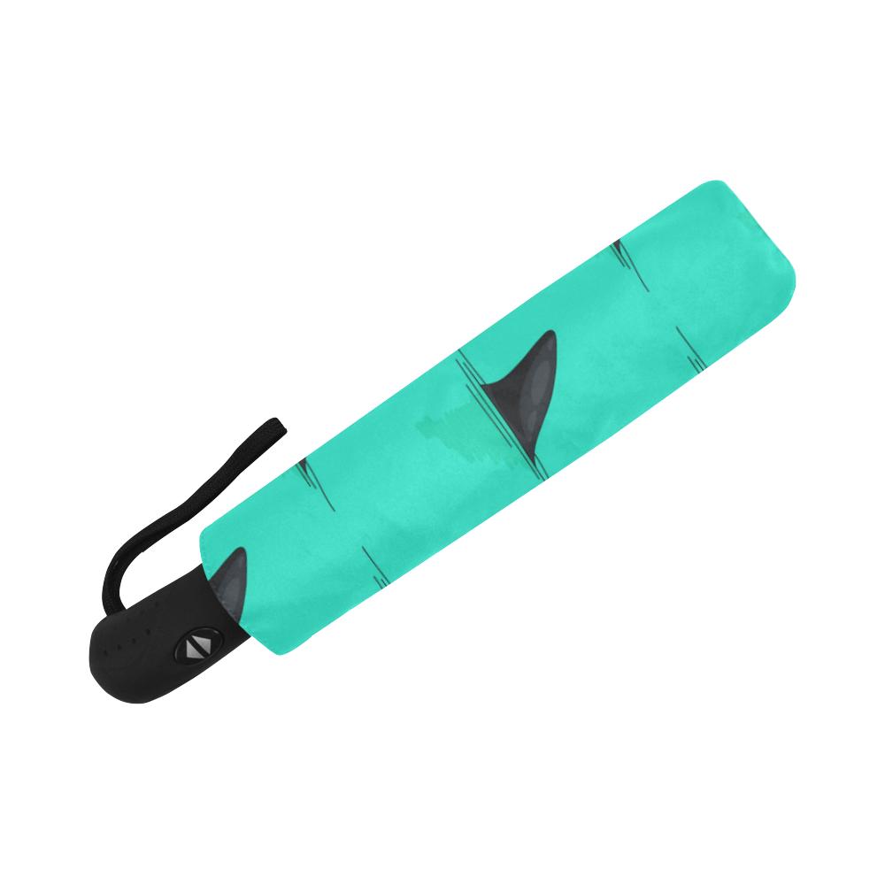 Shark Fin Pattern Automatic Foldable Umbrella