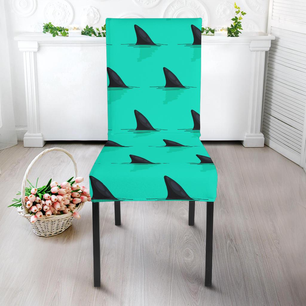 Shark Fin Pattern Dining Chair Slipcover-JORJUNE.COM