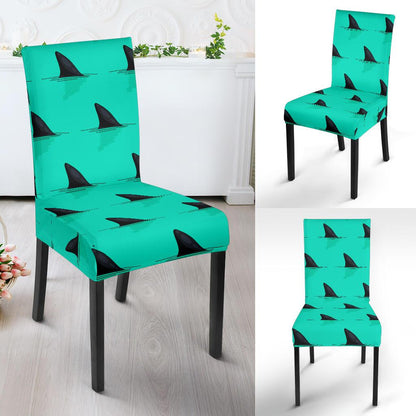 Shark Fin Pattern Dining Chair Slipcover-JORJUNE.COM